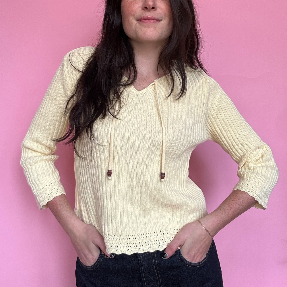 1990S ABSOLUTELY CREATIVE COTTON SWEATER